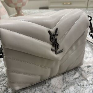 Off white crossbody purse